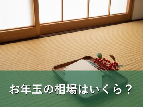 お正月の和室に置かれたぽち袋